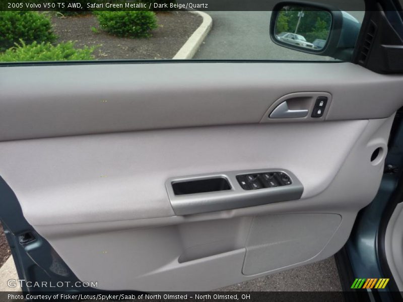 Safari Green Metallic / Dark Beige/Quartz 2005 Volvo V50 T5 AWD