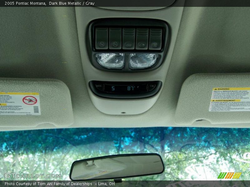 Dark Blue Metallic / Gray 2005 Pontiac Montana