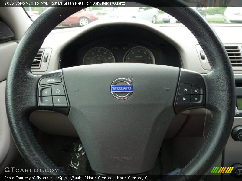 Safari Green Metallic / Dark Beige/Quartz 2005 Volvo V50 T5 AWD