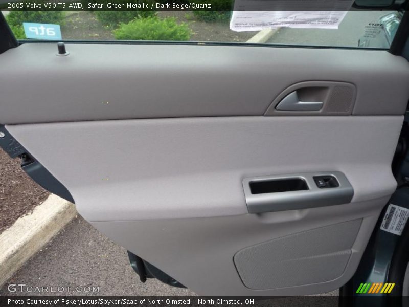 Safari Green Metallic / Dark Beige/Quartz 2005 Volvo V50 T5 AWD