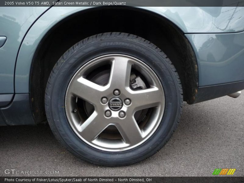 Safari Green Metallic / Dark Beige/Quartz 2005 Volvo V50 T5 AWD
