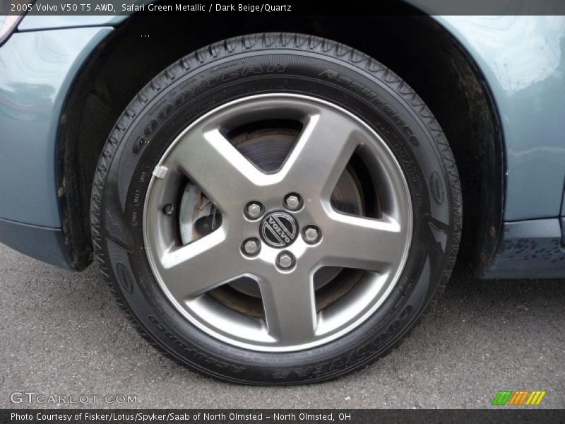 Safari Green Metallic / Dark Beige/Quartz 2005 Volvo V50 T5 AWD