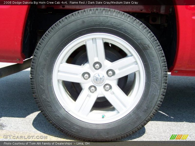 Flame Red / Dark Slate Gray/Medium Slate Gray 2008 Dodge Dakota Big Horn Crew Cab 4x4