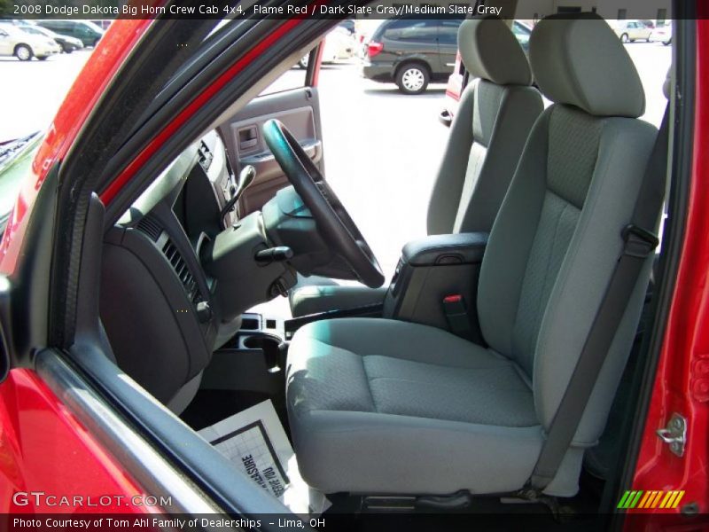 Flame Red / Dark Slate Gray/Medium Slate Gray 2008 Dodge Dakota Big Horn Crew Cab 4x4