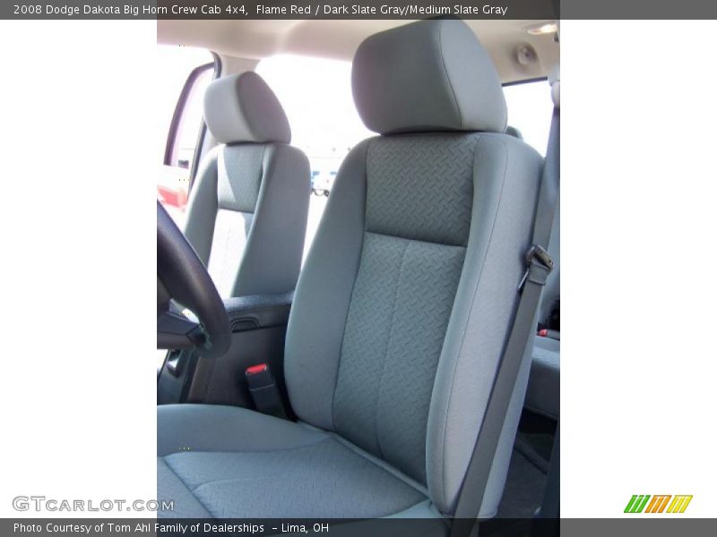 Flame Red / Dark Slate Gray/Medium Slate Gray 2008 Dodge Dakota Big Horn Crew Cab 4x4