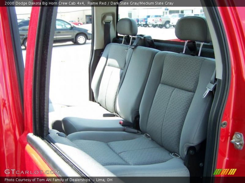 Flame Red / Dark Slate Gray/Medium Slate Gray 2008 Dodge Dakota Big Horn Crew Cab 4x4