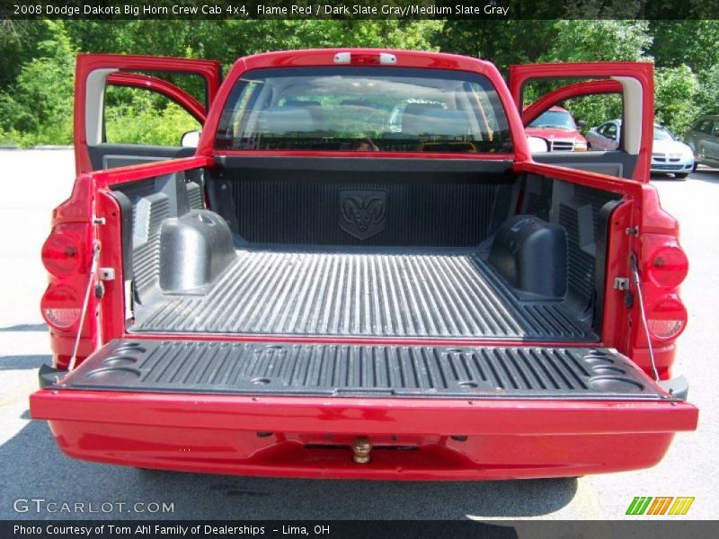 Flame Red / Dark Slate Gray/Medium Slate Gray 2008 Dodge Dakota Big Horn Crew Cab 4x4