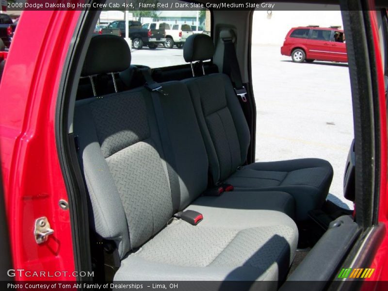 Flame Red / Dark Slate Gray/Medium Slate Gray 2008 Dodge Dakota Big Horn Crew Cab 4x4