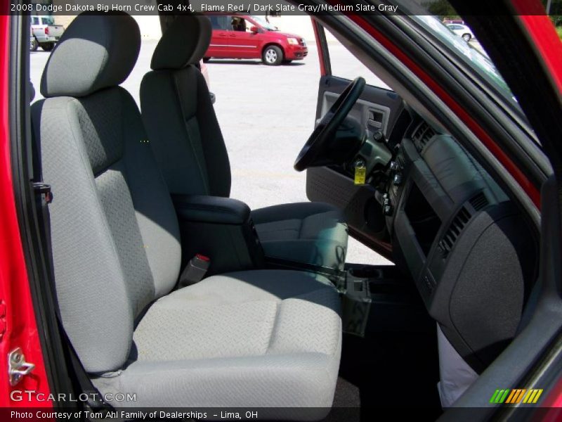 Flame Red / Dark Slate Gray/Medium Slate Gray 2008 Dodge Dakota Big Horn Crew Cab 4x4