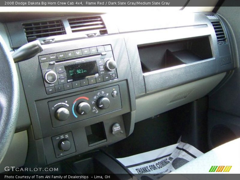 Flame Red / Dark Slate Gray/Medium Slate Gray 2008 Dodge Dakota Big Horn Crew Cab 4x4