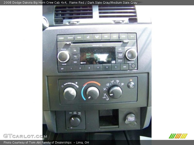 Flame Red / Dark Slate Gray/Medium Slate Gray 2008 Dodge Dakota Big Horn Crew Cab 4x4