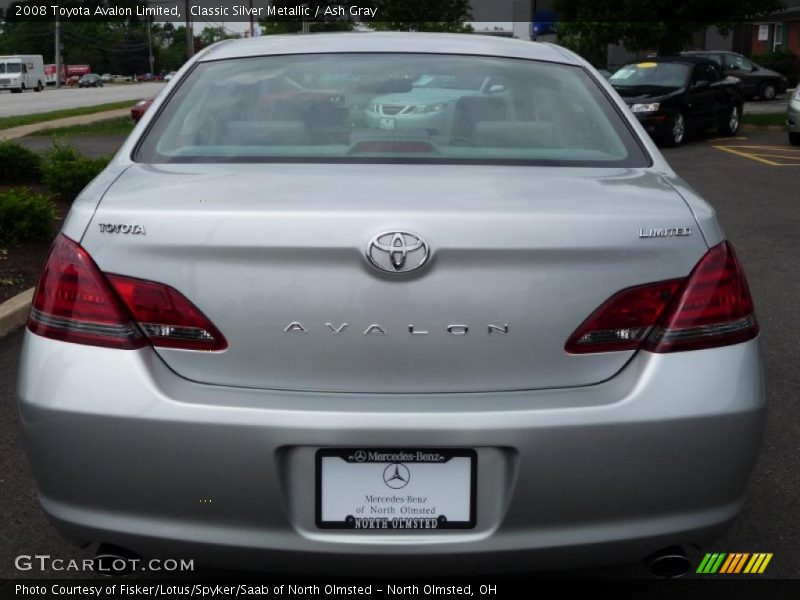 Classic Silver Metallic / Ash Gray 2008 Toyota Avalon Limited