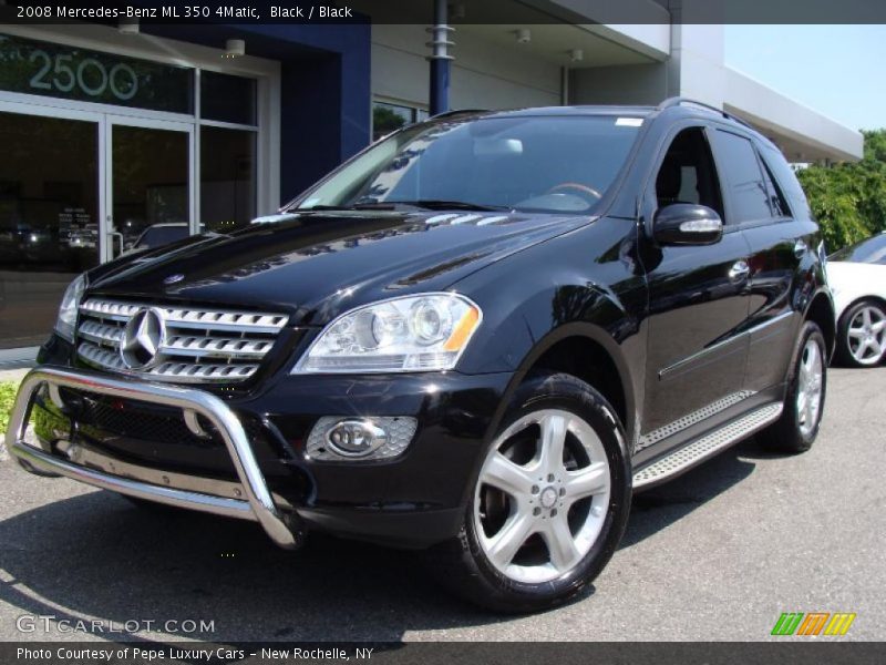 Black / Black 2008 Mercedes-Benz ML 350 4Matic