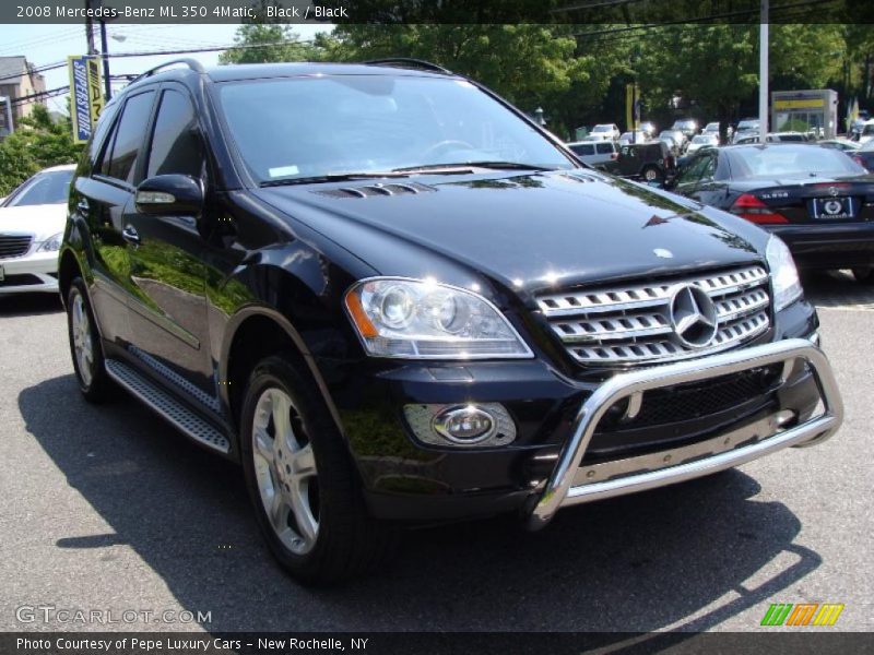 Black / Black 2008 Mercedes-Benz ML 350 4Matic