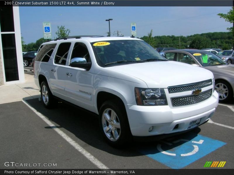 Summit White / Ebony 2007 Chevrolet Suburban 1500 LTZ 4x4