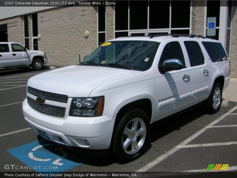 Summit White / Ebony 2007 Chevrolet Suburban 1500 LTZ 4x4
