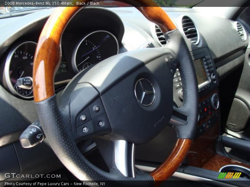 Black / Black 2008 Mercedes-Benz ML 350 4Matic