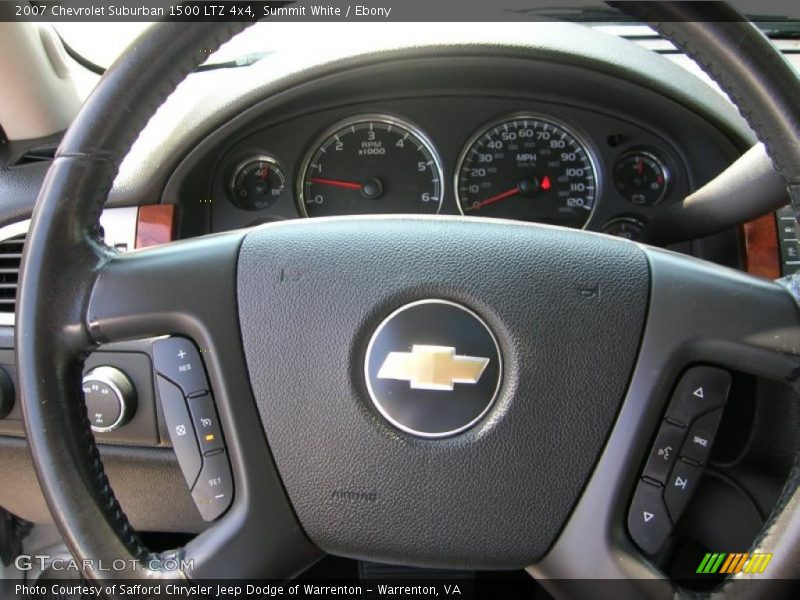Summit White / Ebony 2007 Chevrolet Suburban 1500 LTZ 4x4