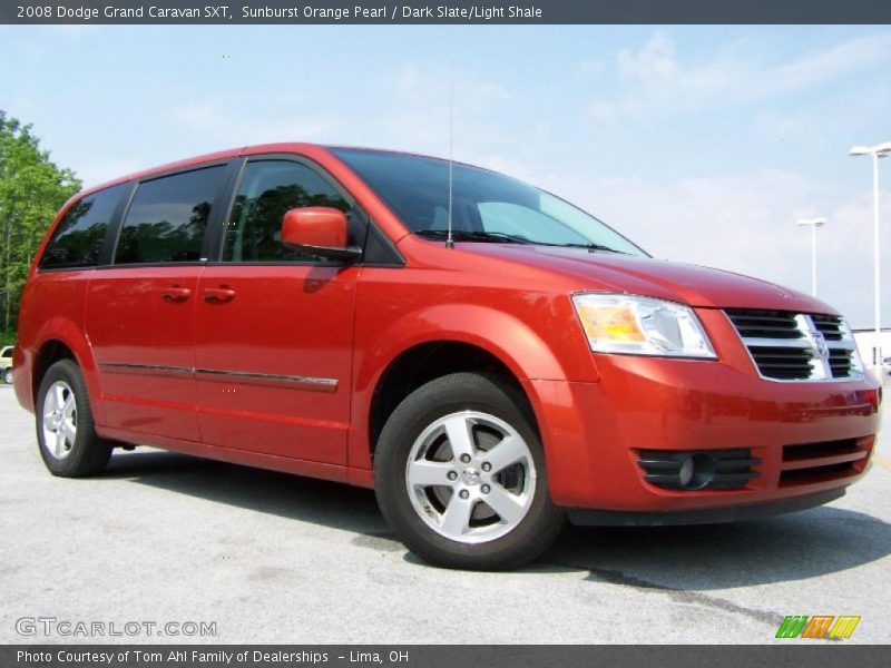 Sunburst Orange Pearl / Dark Slate/Light Shale 2008 Dodge Grand Caravan SXT