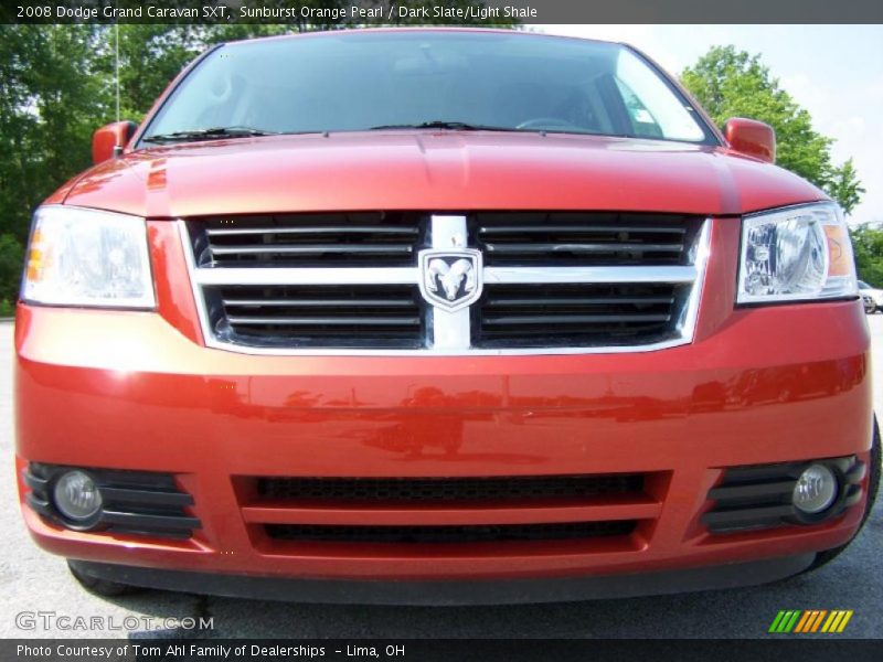 Sunburst Orange Pearl / Dark Slate/Light Shale 2008 Dodge Grand Caravan SXT