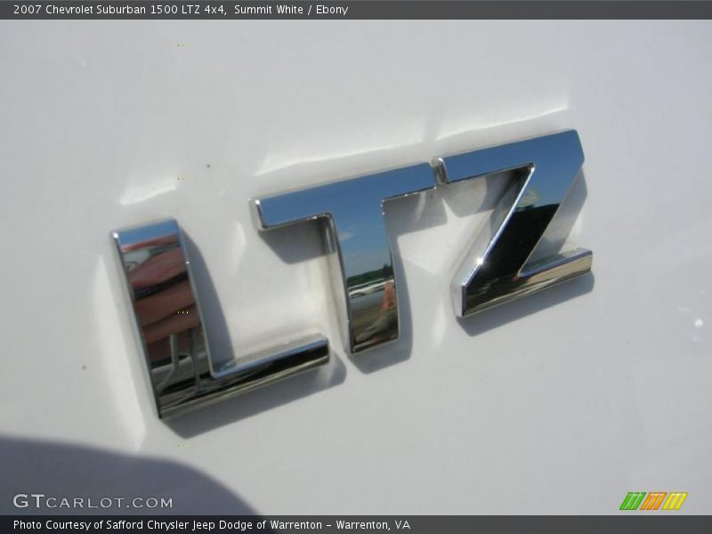 Summit White / Ebony 2007 Chevrolet Suburban 1500 LTZ 4x4