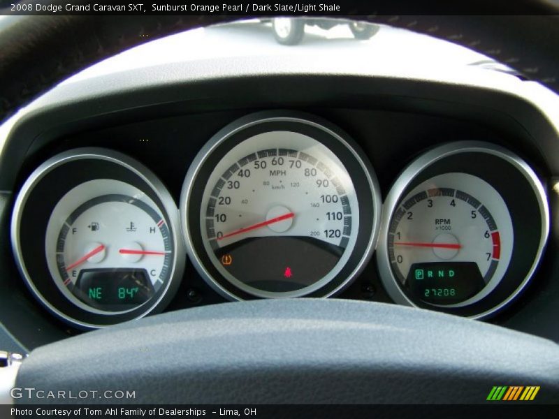 Sunburst Orange Pearl / Dark Slate/Light Shale 2008 Dodge Grand Caravan SXT