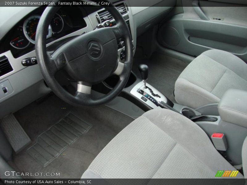 Fantasy Black Metallic / Grey 2007 Suzuki Forenza Sedan