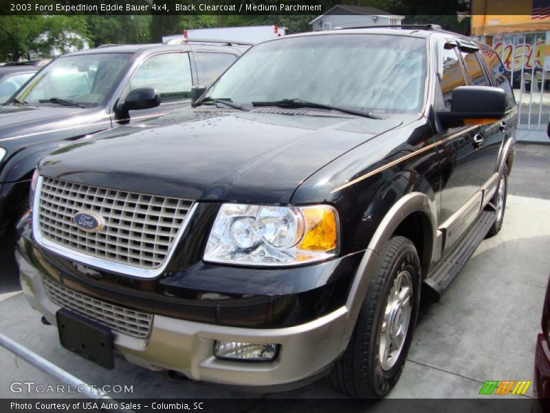 Black Clearcoat / Medium Parchment 2003 Ford Expedition Eddie Bauer 4x4