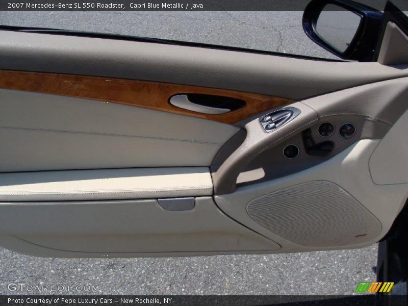Capri Blue Metallic / Java 2007 Mercedes-Benz SL 550 Roadster