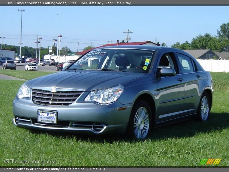 Steel Silver Metallic / Dark Slate Gray 2009 Chrysler Sebring Touring Sedan