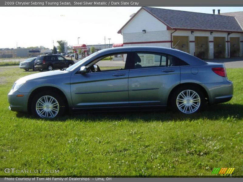 Steel Silver Metallic / Dark Slate Gray 2009 Chrysler Sebring Touring Sedan