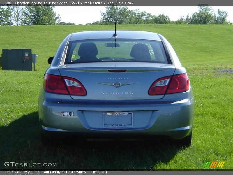 Steel Silver Metallic / Dark Slate Gray 2009 Chrysler Sebring Touring Sedan