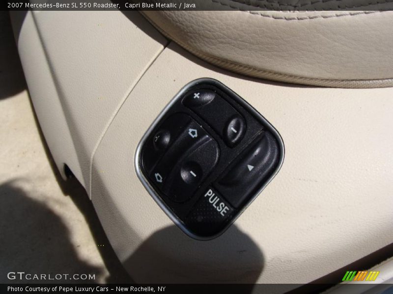 Capri Blue Metallic / Java 2007 Mercedes-Benz SL 550 Roadster