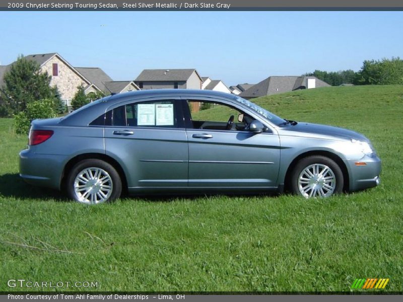 Steel Silver Metallic / Dark Slate Gray 2009 Chrysler Sebring Touring Sedan