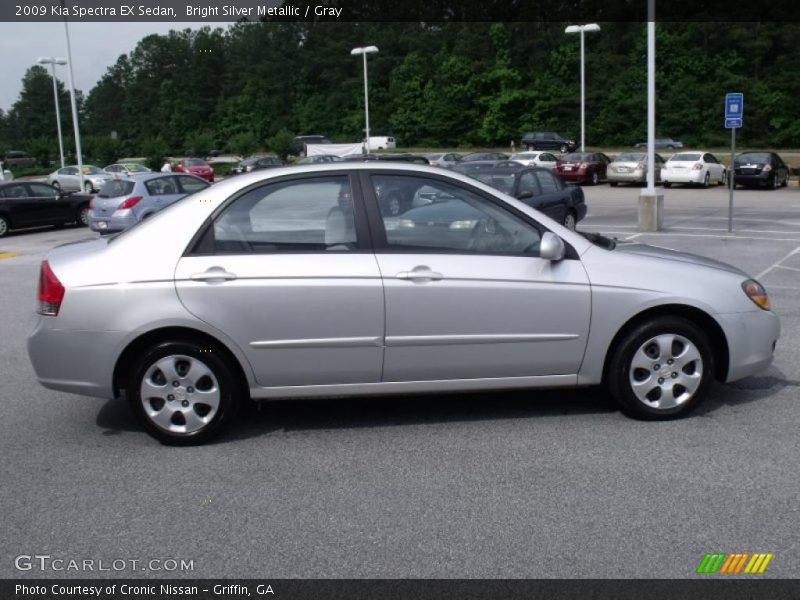 Bright Silver Metallic / Gray 2009 Kia Spectra EX Sedan