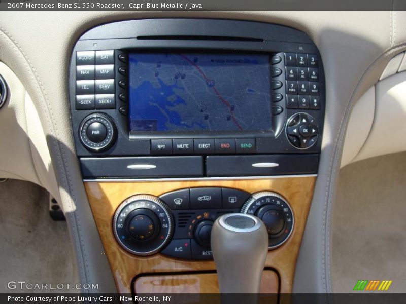 Capri Blue Metallic / Java 2007 Mercedes-Benz SL 550 Roadster