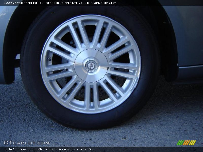 Steel Silver Metallic / Dark Slate Gray 2009 Chrysler Sebring Touring Sedan