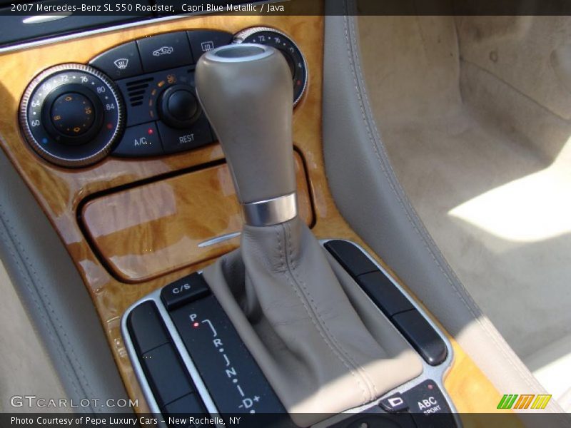 Capri Blue Metallic / Java 2007 Mercedes-Benz SL 550 Roadster