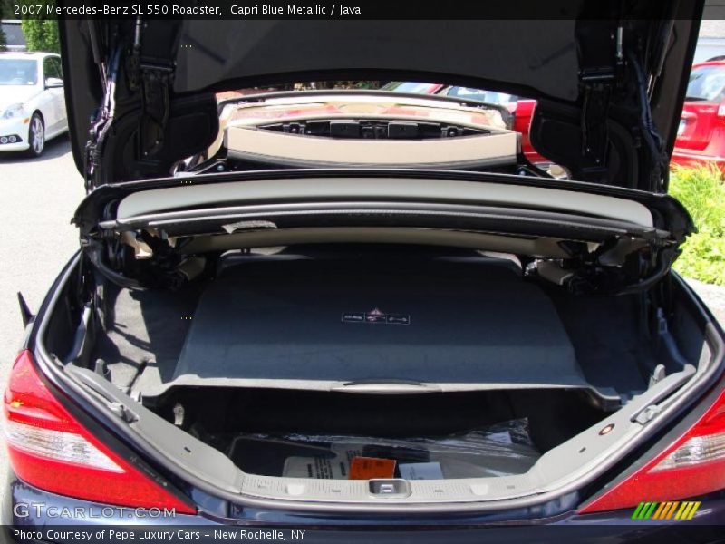 Capri Blue Metallic / Java 2007 Mercedes-Benz SL 550 Roadster