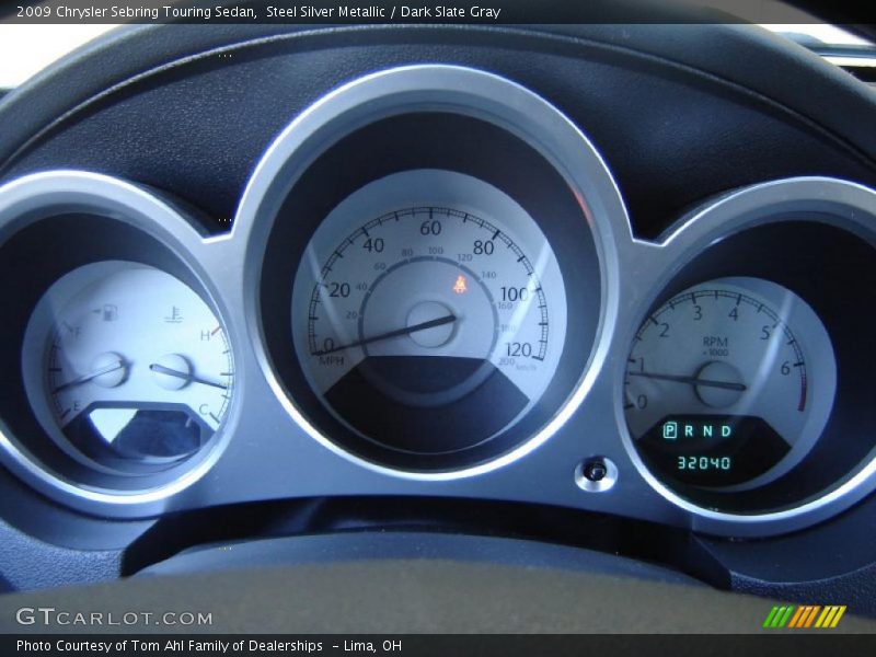 Steel Silver Metallic / Dark Slate Gray 2009 Chrysler Sebring Touring Sedan