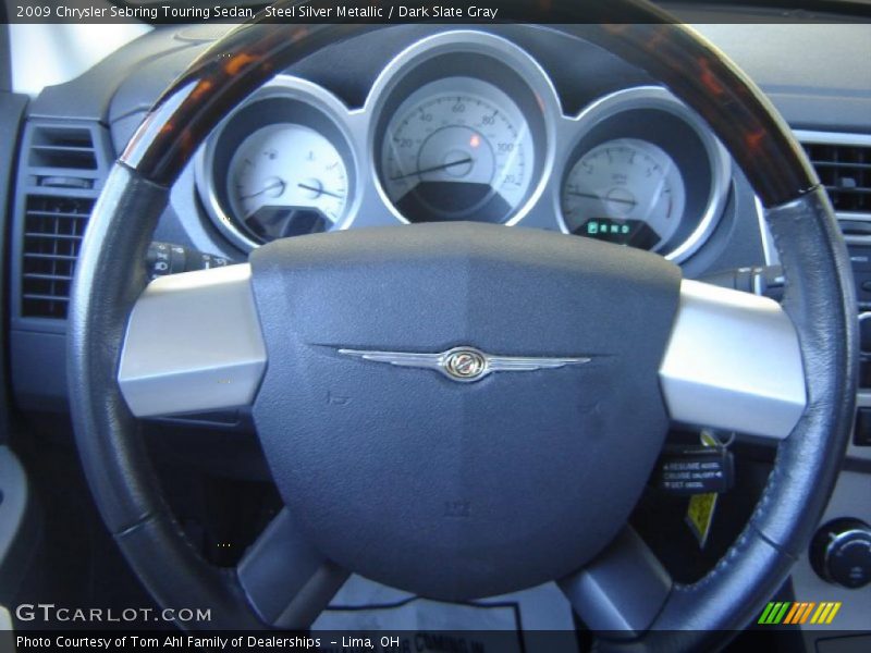 Steel Silver Metallic / Dark Slate Gray 2009 Chrysler Sebring Touring Sedan