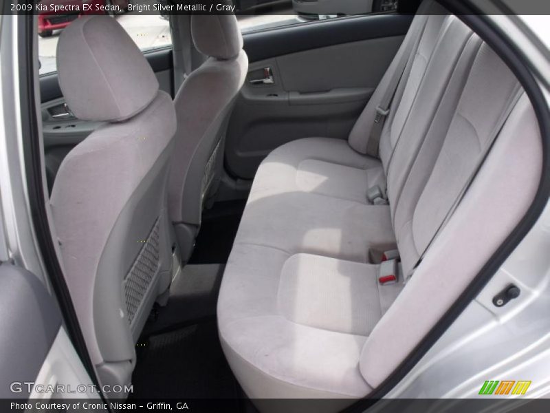 Bright Silver Metallic / Gray 2009 Kia Spectra EX Sedan