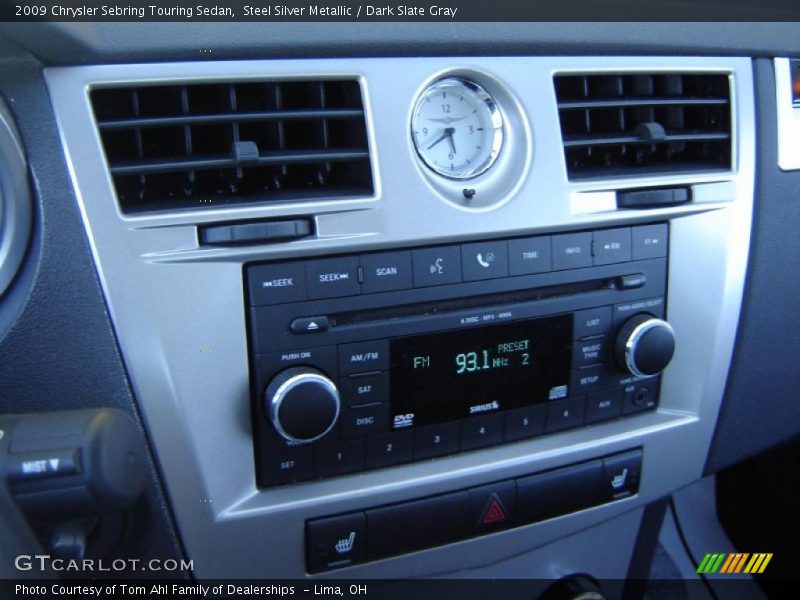 Steel Silver Metallic / Dark Slate Gray 2009 Chrysler Sebring Touring Sedan