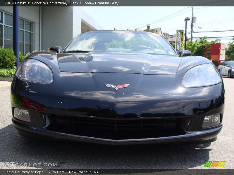 Black / Ebony/Titanium Gray 2009 Chevrolet Corvette Convertible