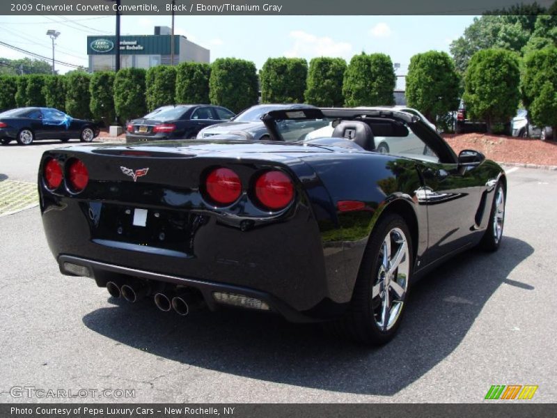 Black / Ebony/Titanium Gray 2009 Chevrolet Corvette Convertible