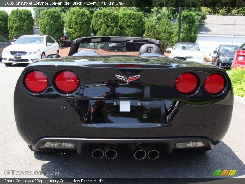 Black / Ebony/Titanium Gray 2009 Chevrolet Corvette Convertible