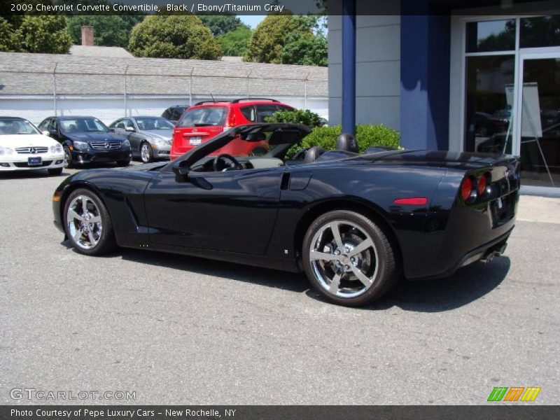 Black / Ebony/Titanium Gray 2009 Chevrolet Corvette Convertible