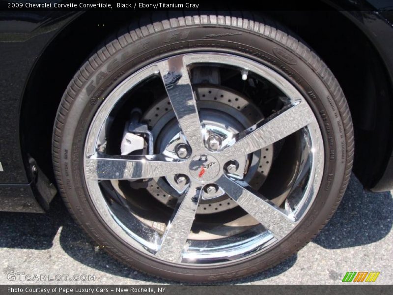 Black / Ebony/Titanium Gray 2009 Chevrolet Corvette Convertible