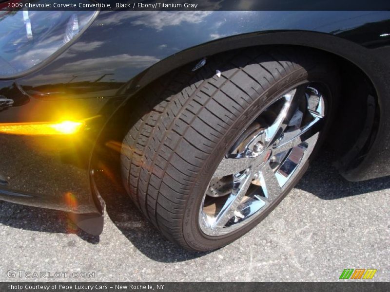 Black / Ebony/Titanium Gray 2009 Chevrolet Corvette Convertible