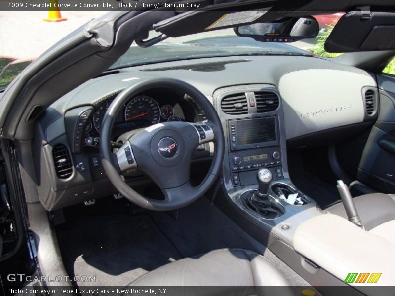 Black / Ebony/Titanium Gray 2009 Chevrolet Corvette Convertible